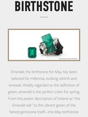 May Is Emerald Birthstone SALE